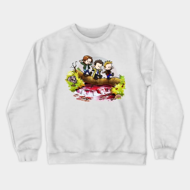 Team Free Will Goes Exploring Crewneck Sweatshirt by theghostfire